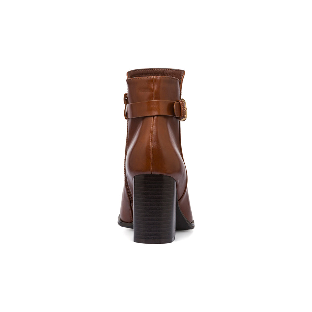Stivaletti con tacco 8 cm da donna marroni Lora Ferres