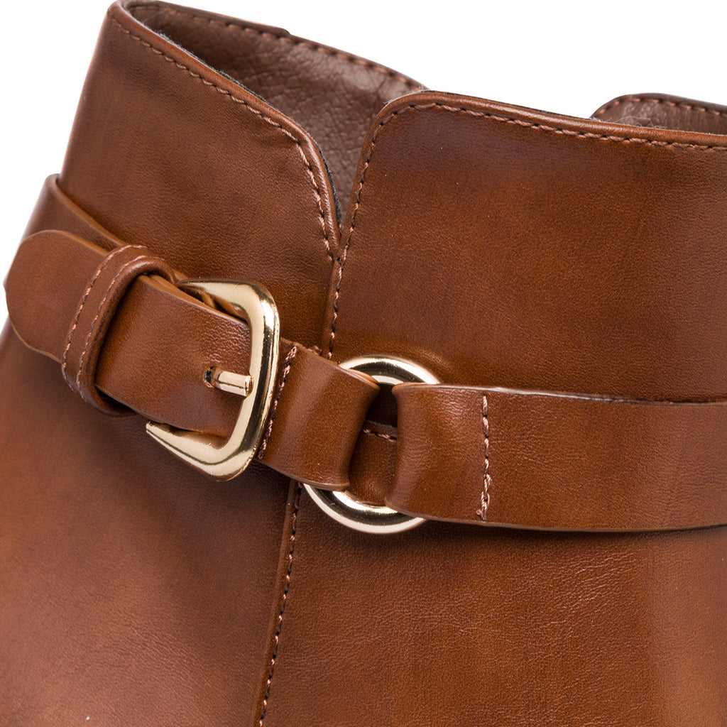 Stivaletti con tacco 8 cm da donna marroni Lora Ferres