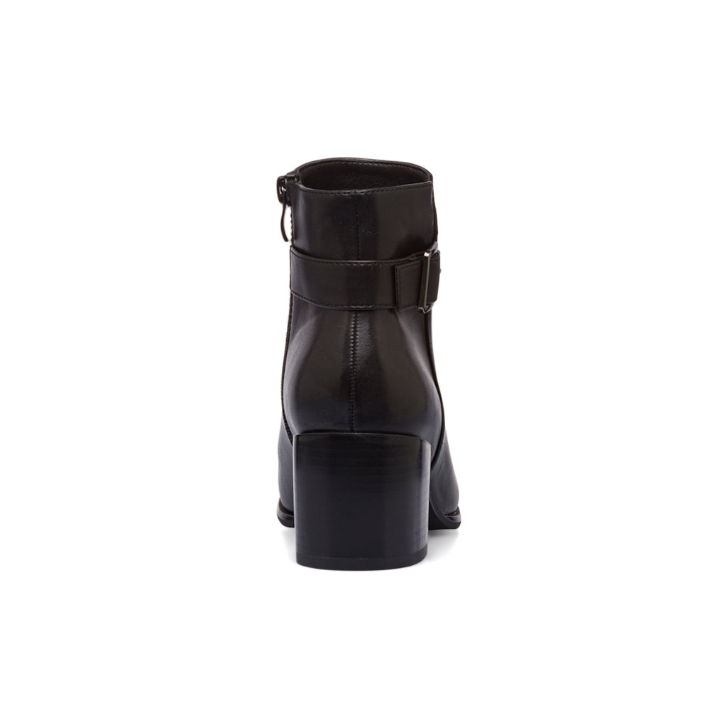 Stivaletti neri con fibbia e tacco 6 cm da Donna Lora Ferres