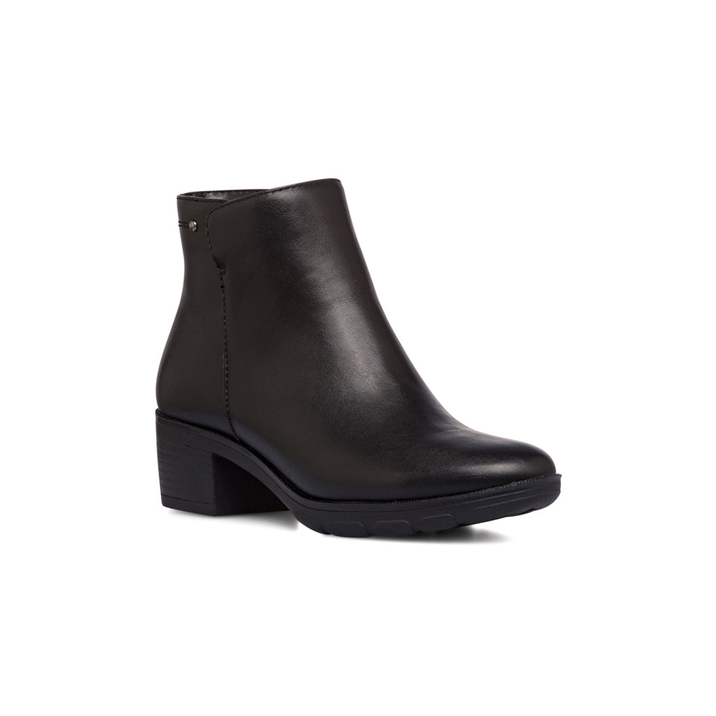 Stivaletti comfort da donna neri con tacco 5 cm P Soft