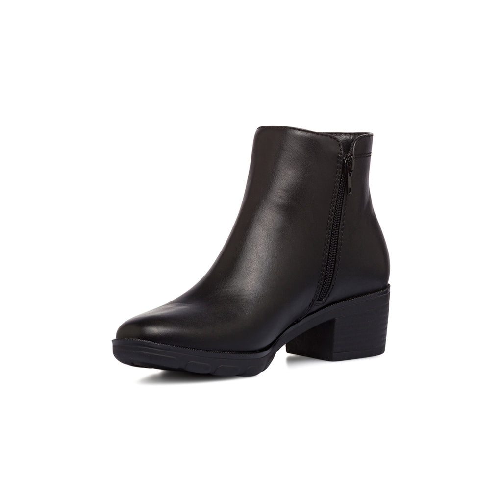 Stivaletti comfort da donna neri con tacco 5 cm P Soft