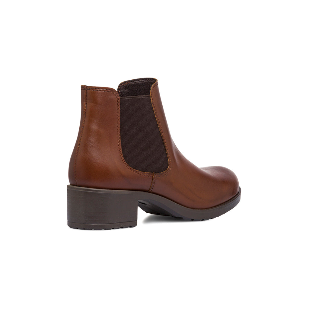 Stivaletti con tacco da donna marroni in pelle P Essentials