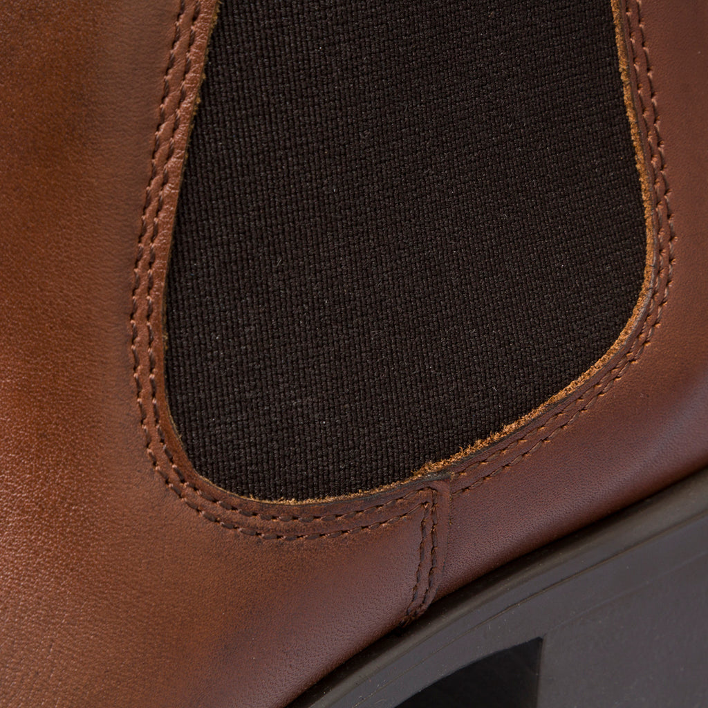 Stivaletti con tacco da donna marroni in pelle P Essentials