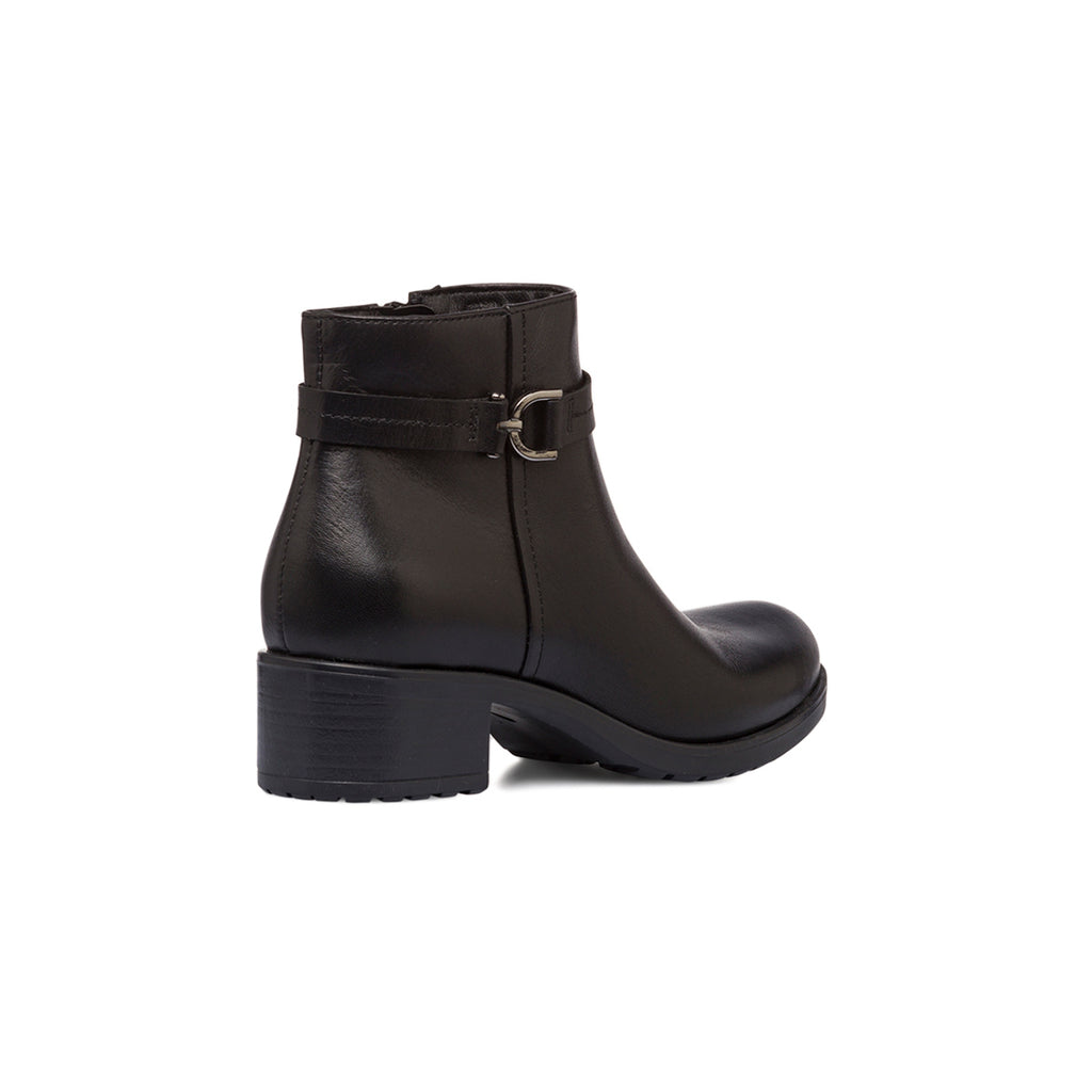 Stivaletti con tacco da donna neri in pelle P Essentials