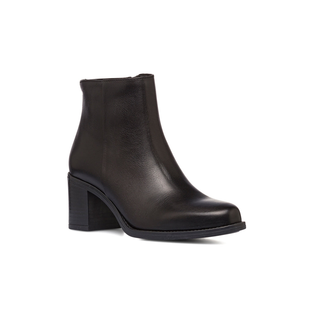 Stivaletti con tacco 6,5 cm da donna neri in pelle P Essentials
