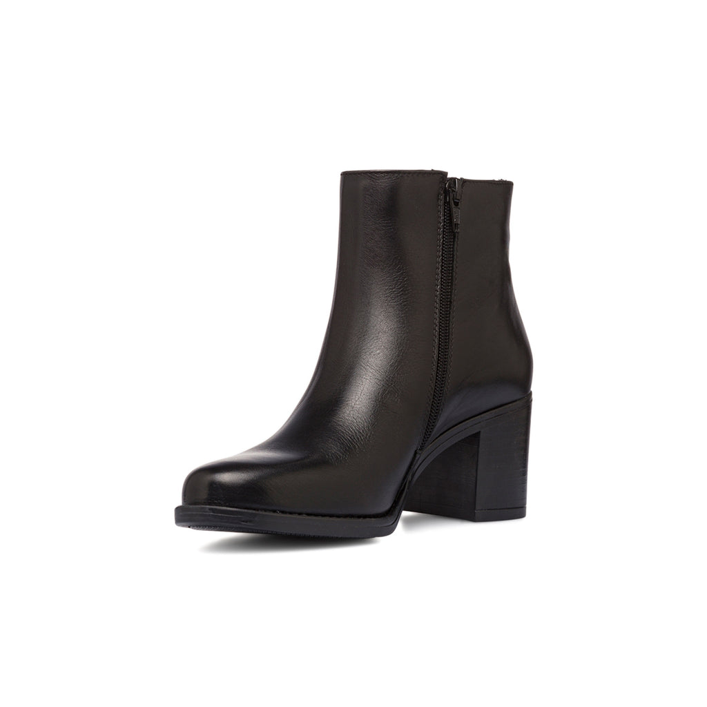 Stivaletti con tacco 6,5 cm da donna neri in pelle P Essentials