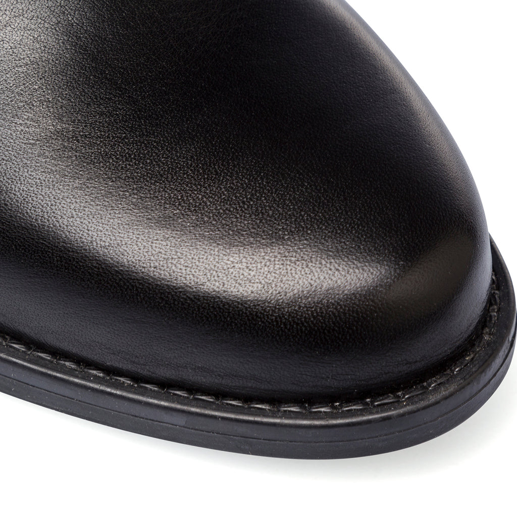Stivaletti con tacco 6,5 cm da donna neri in pelle P Essentials