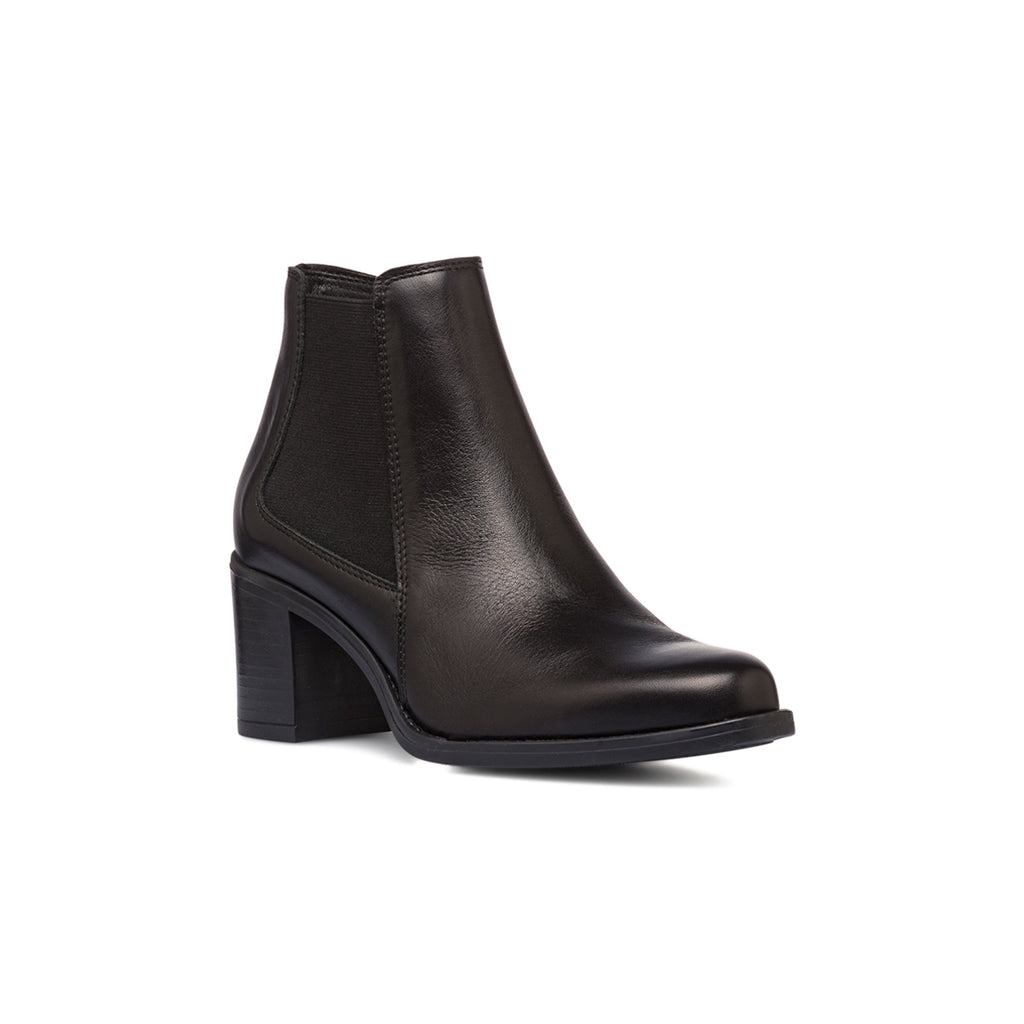 Stivaletti con tacco 6,5 cm da donna neri in pelle P Essentials