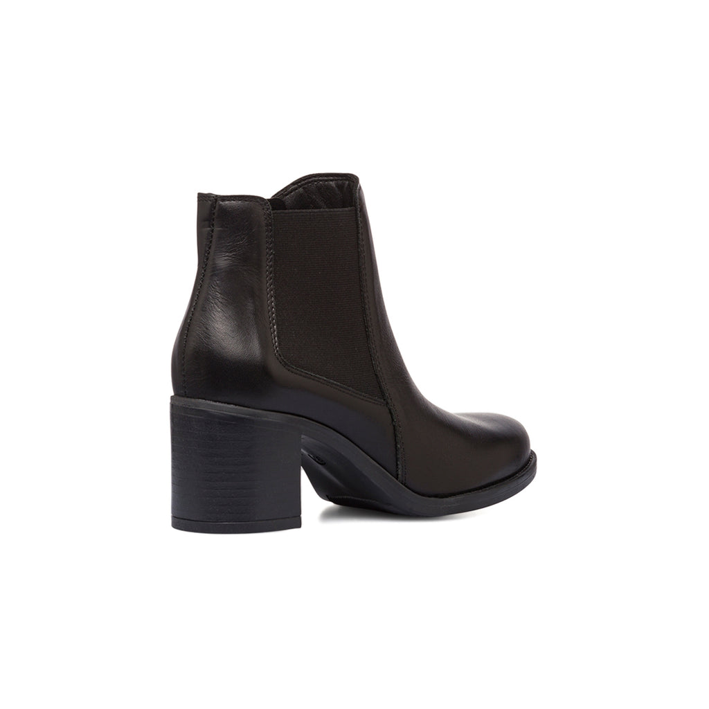 Stivaletti con tacco 6,5 cm da donna neri in pelle P Essentials