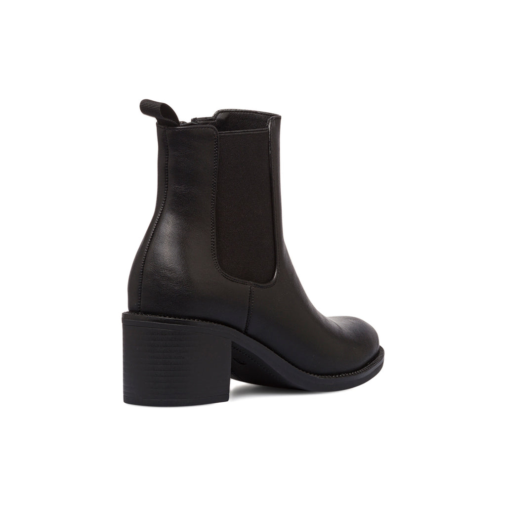 Stivaletti neri da donna con fascia elastica e tacco 6 cm Lora Ferres