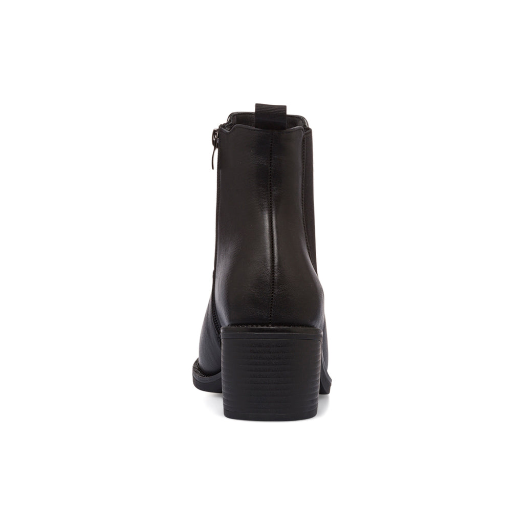 Stivaletti neri da donna con fascia elastica e tacco 6 cm Lora Ferres