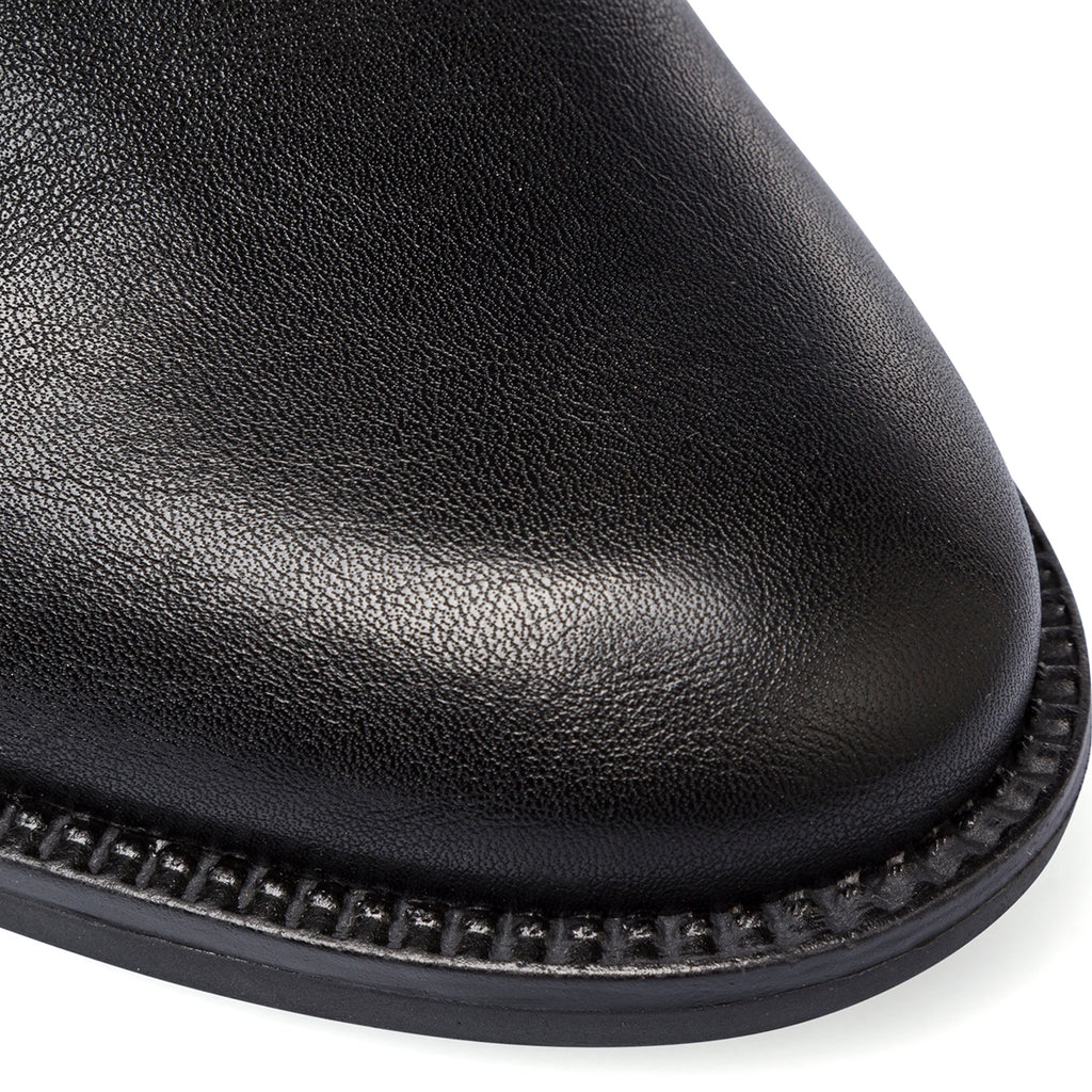 Stivaletti neri da donna con fascia elastica e tacco 6 cm Lora Ferres