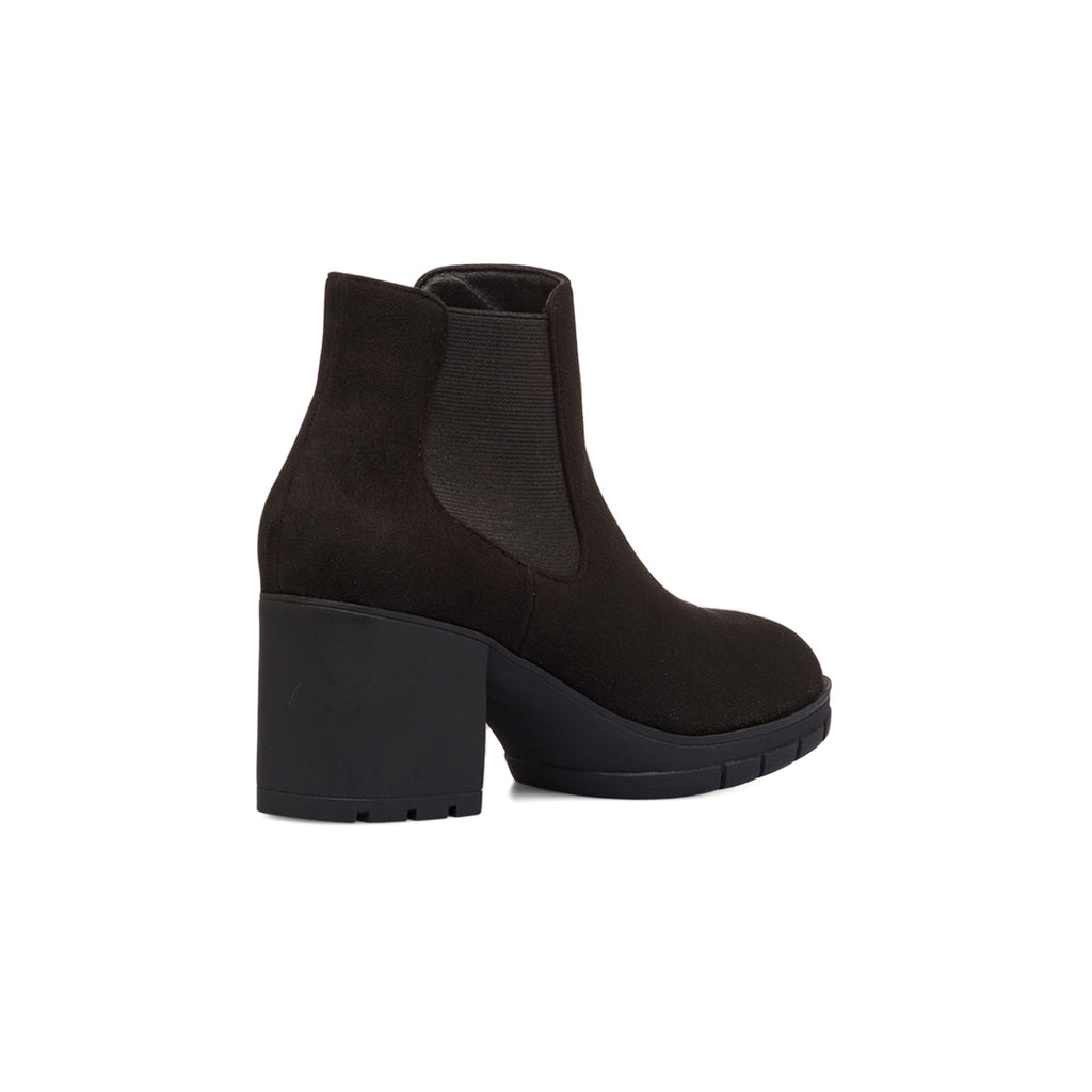 Stivaletti comfort neri da Donna con tacco 7 cm P Soft