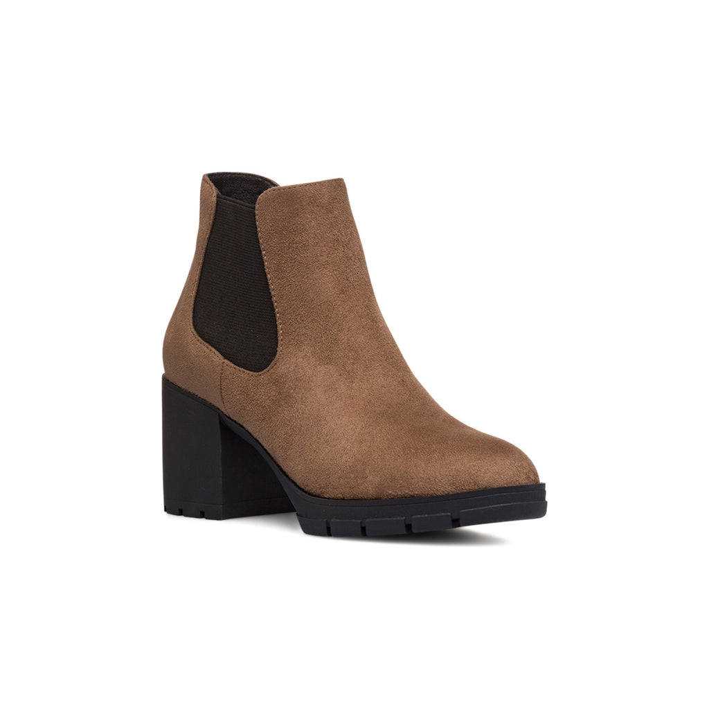 Stivaletti comfort taupe da Donna con tacco 7 cm P Soft