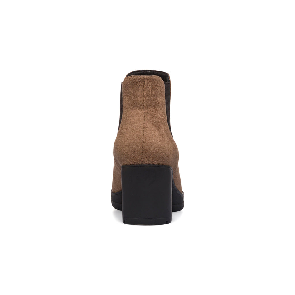 Stivaletti comfort taupe da Donna con tacco 7 cm P Soft