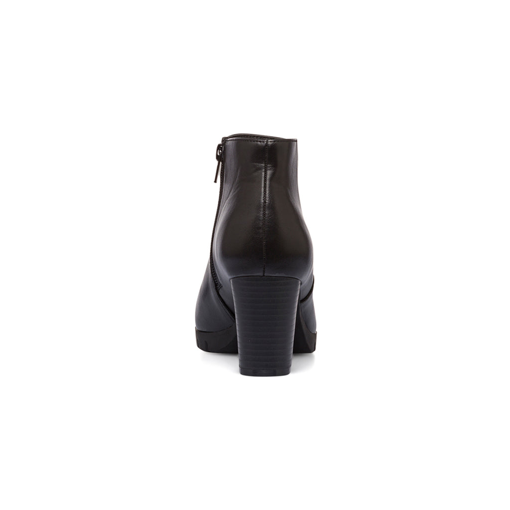 Stivaletti comfort neri da donna con tacco 7 cm P Soft