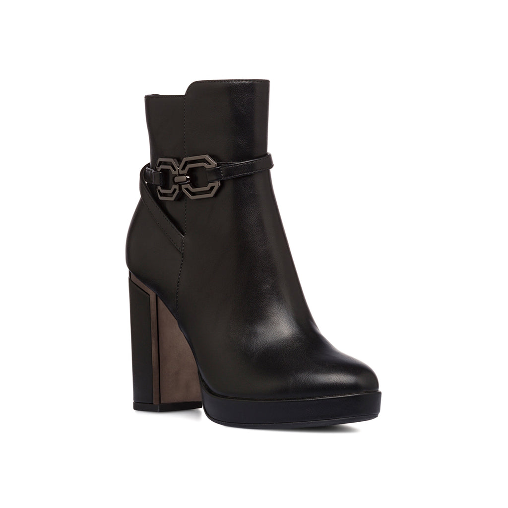 Stivaletti con tacco 10 cm e con dettaglio in metallo da donna Lora Ferres