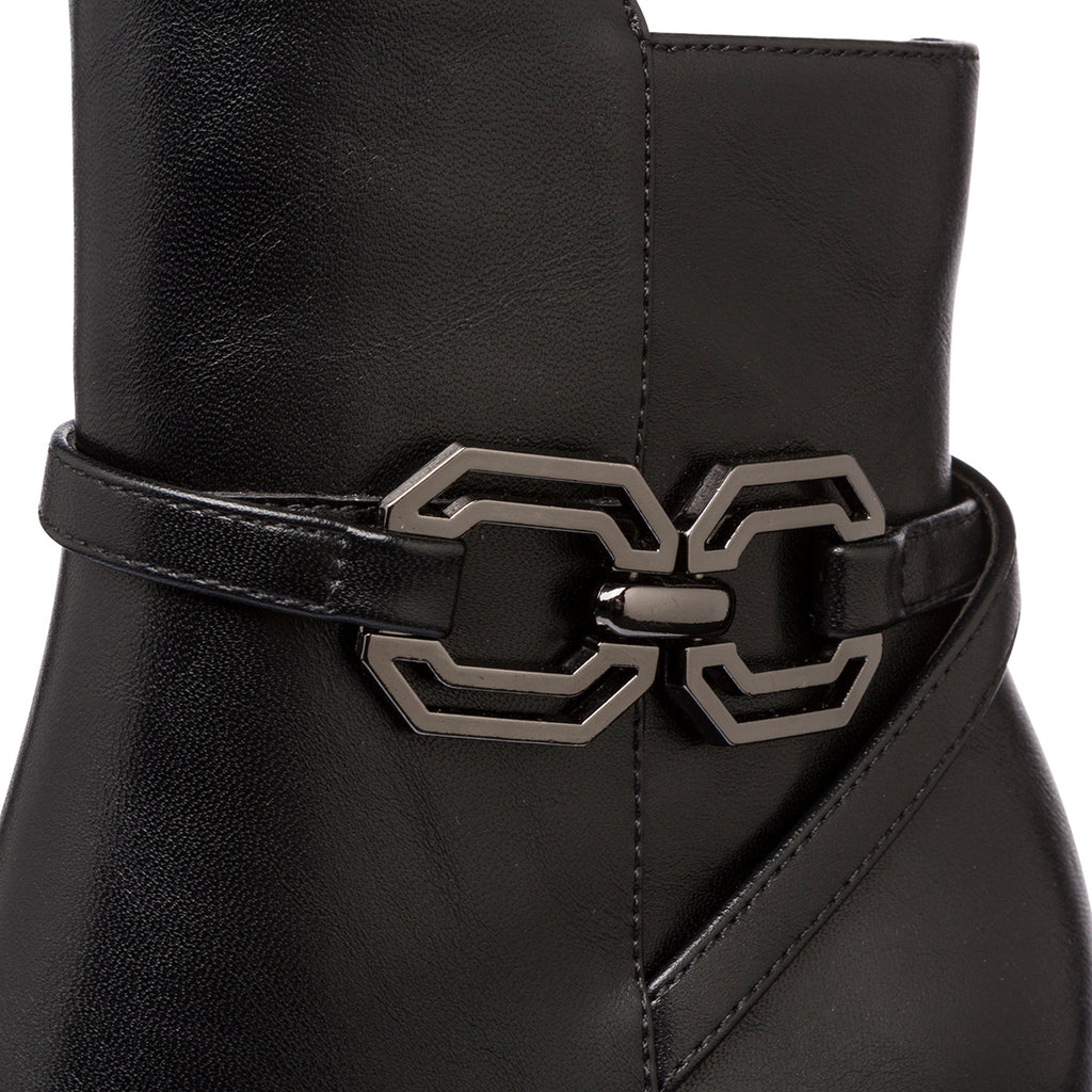 Stivaletti con tacco 10 cm e con dettaglio in metallo da donna Lora Ferres