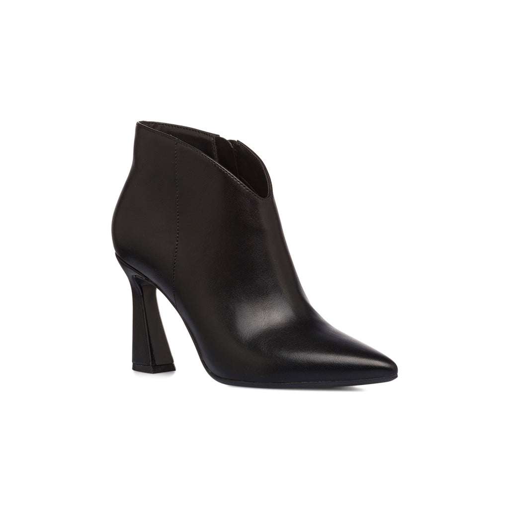 Stivaletti eleganti con tacco campana 9 cm neri da donna Lora Ferres