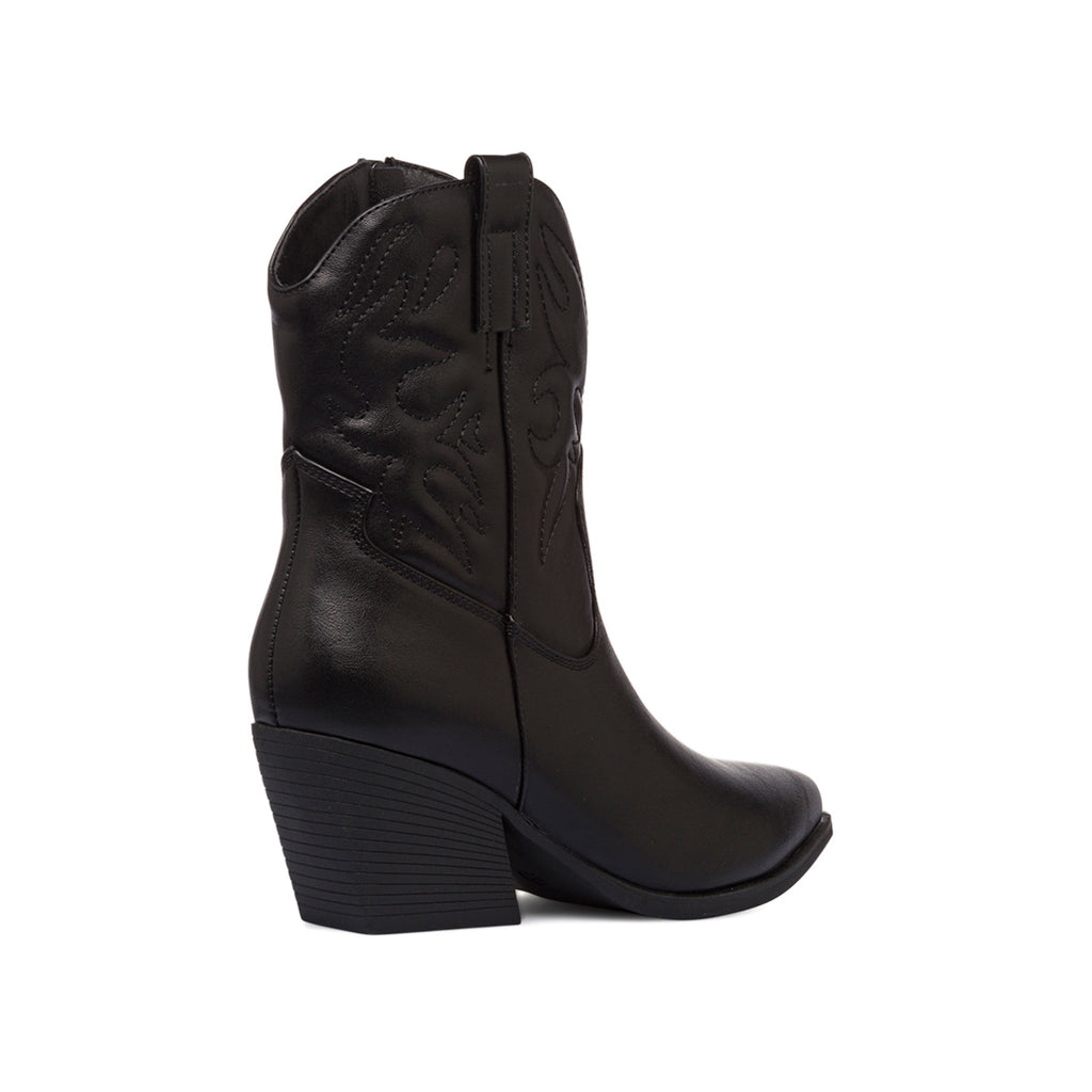 Stivaletti camperos texani neri da donna con tacco 6,5 cm  Lora Ferres