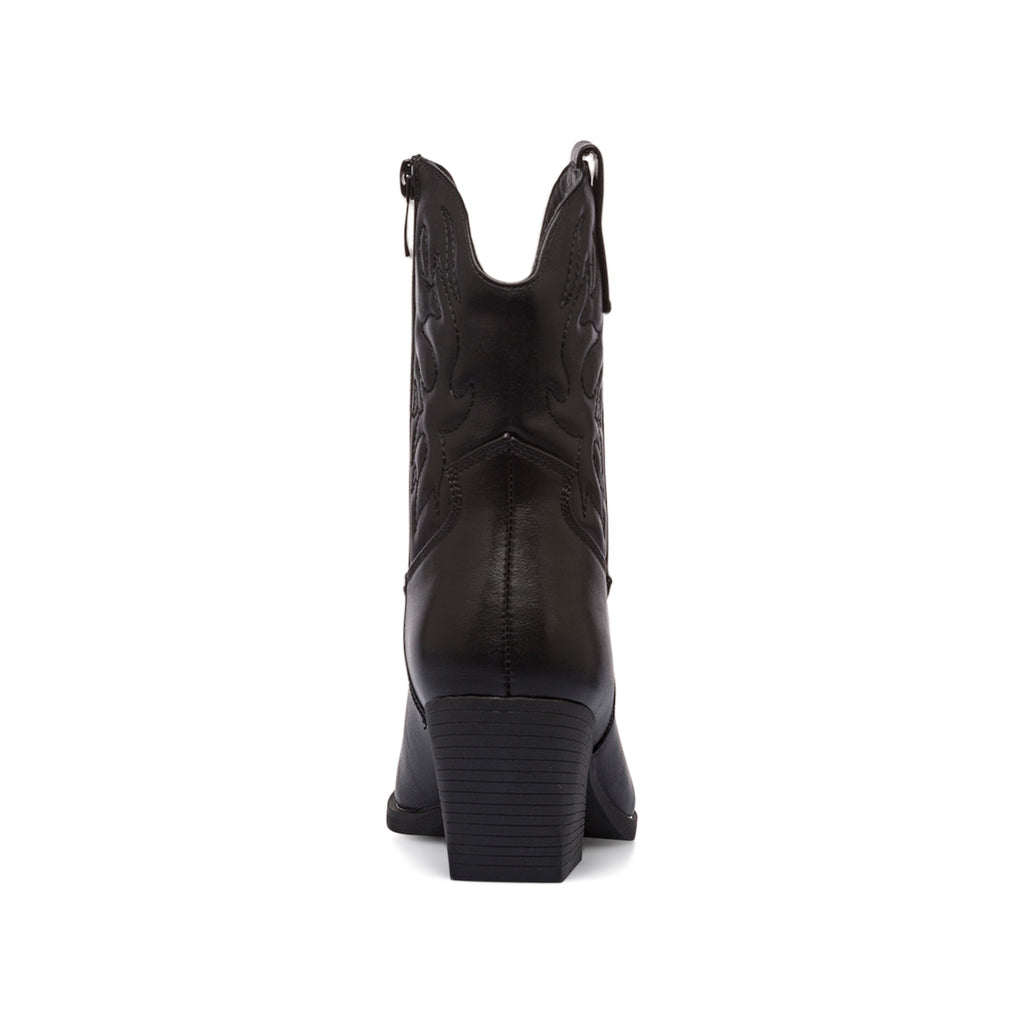 Stivaletti camperos texani neri da donna con tacco 6,5 cm  Lora Ferres