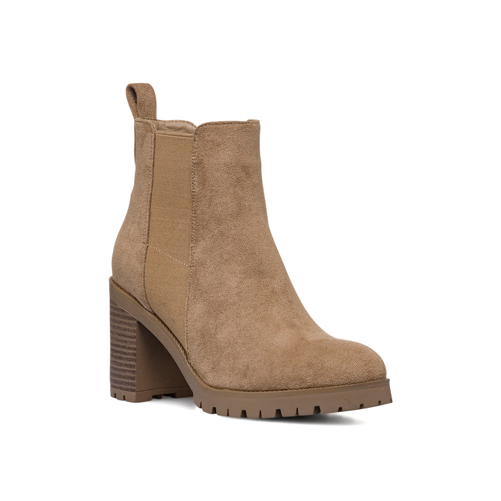 Stivaletti con tacco 8,5 cm taupe da donna Lora Ferres