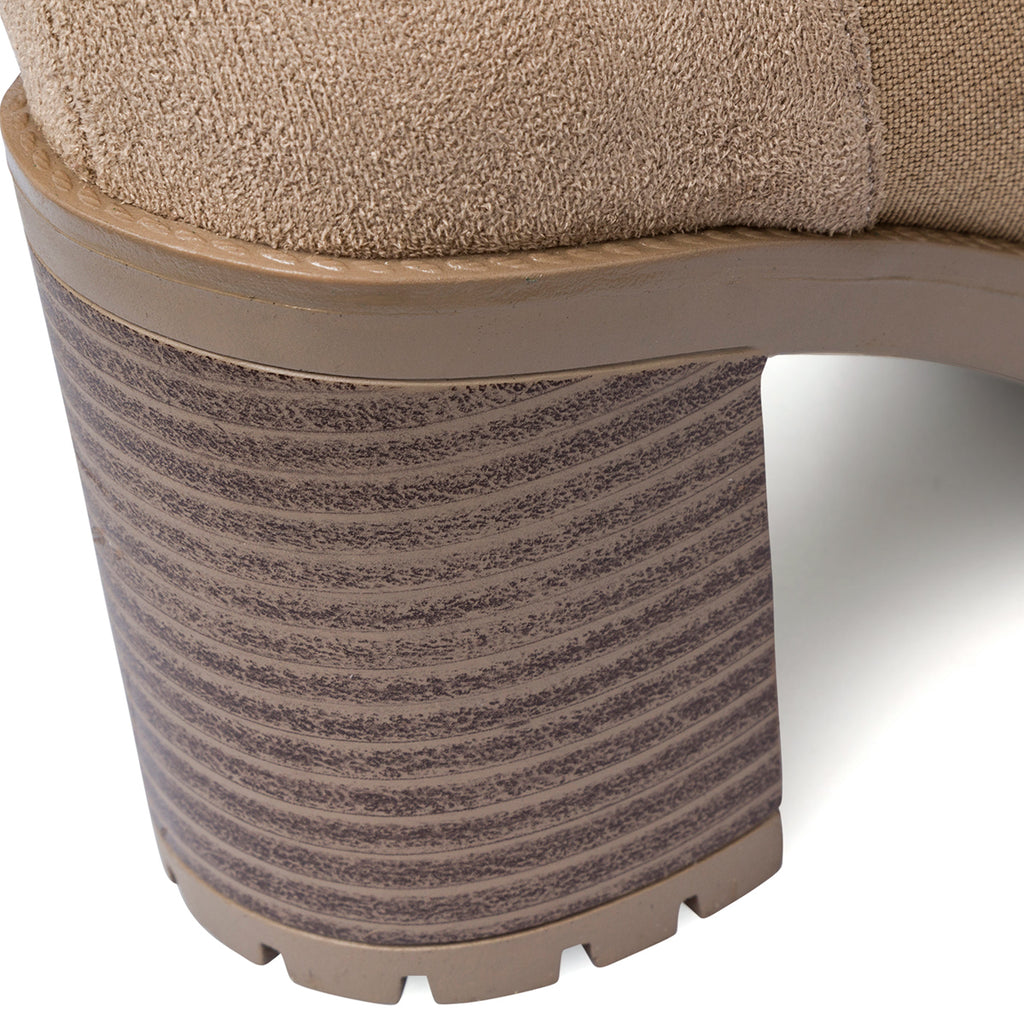 Stivaletti con tacco 8,5 cm taupe da donna Lora Ferres