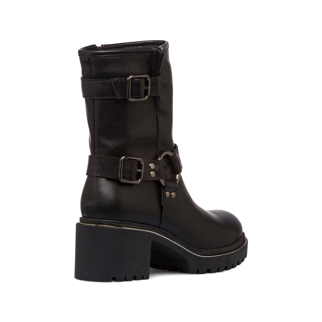 Stivaletti biker con tacco 6 cm neri da donna Lora Ferres