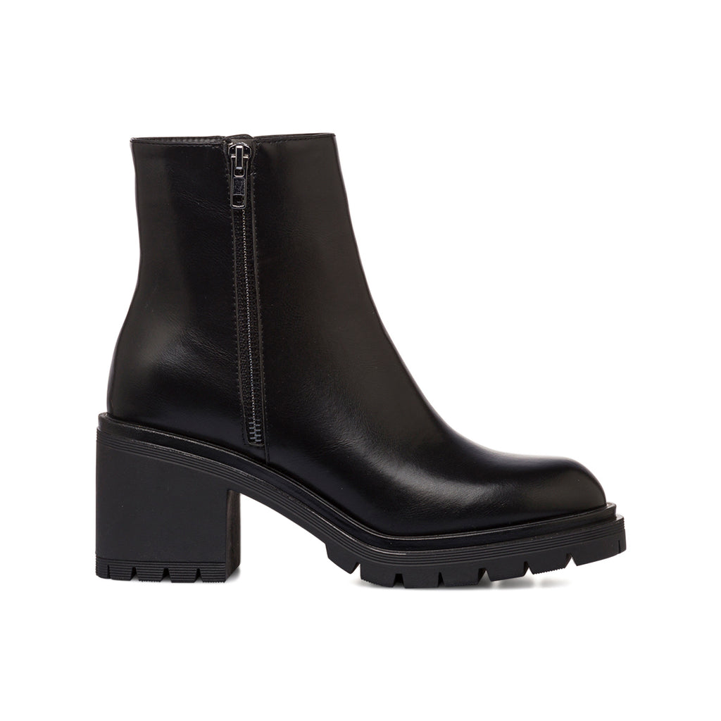 Stivaletti chunky neri con tacco 7,5 cm da donna Lora Ferres