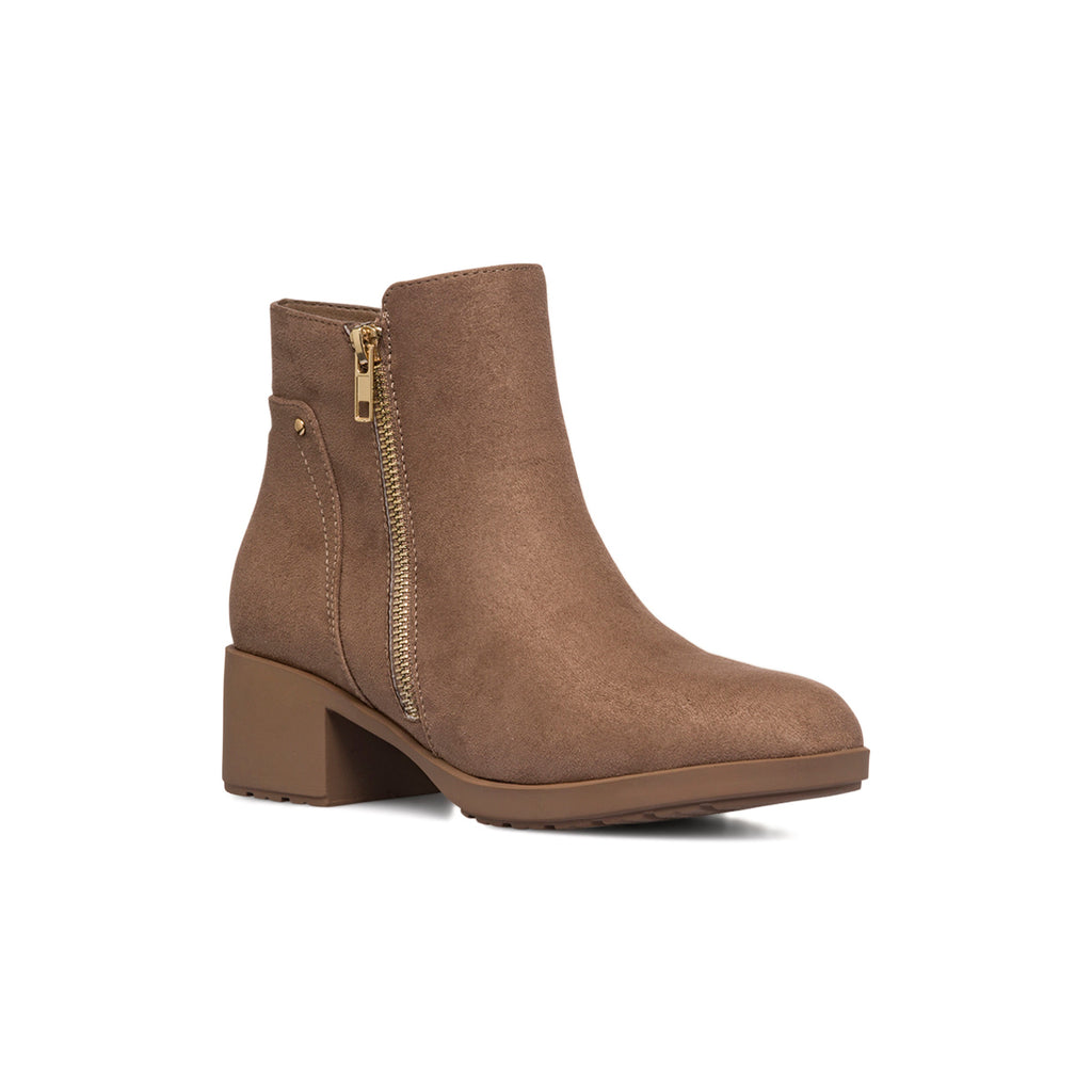 Stivaletti comfort taupe da Donna con tacco 5 cm P Soft