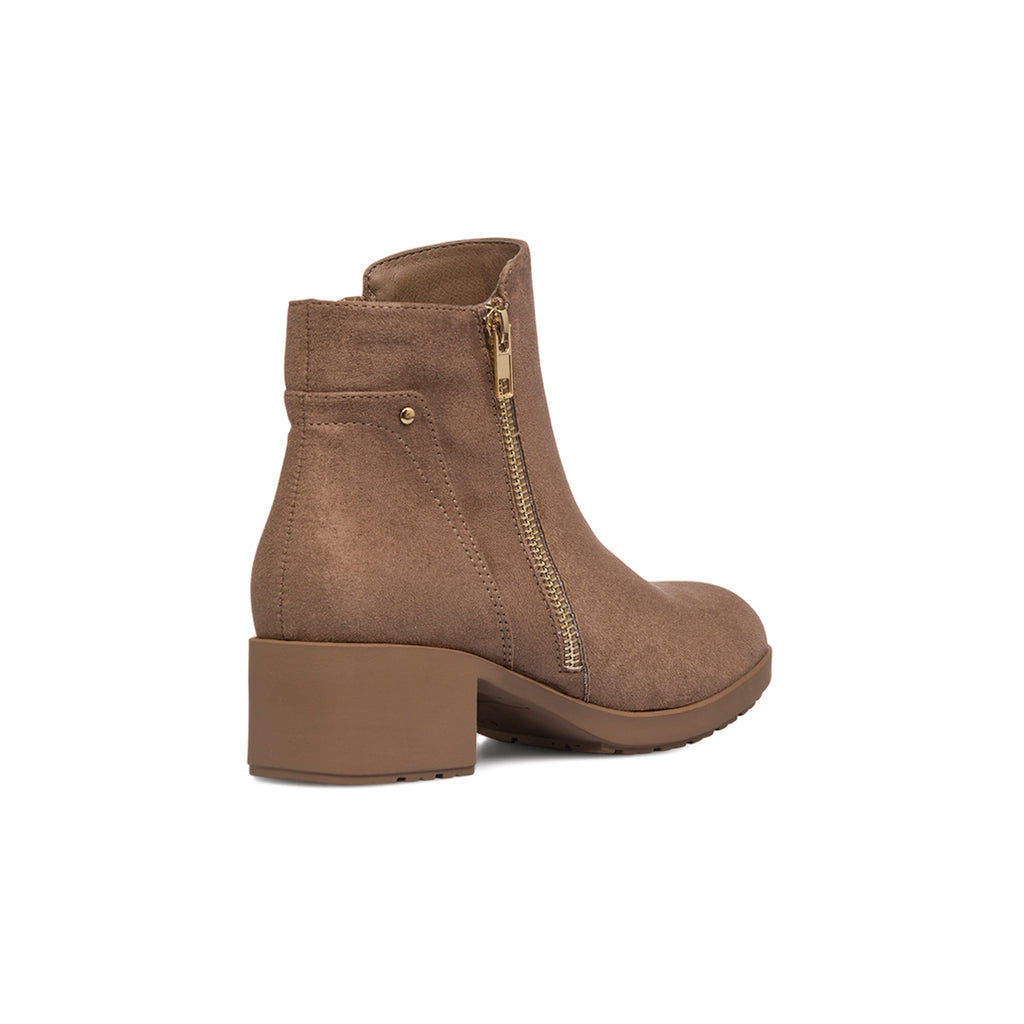 Stivaletti comfort taupe da Donna con tacco 5 cm P Soft