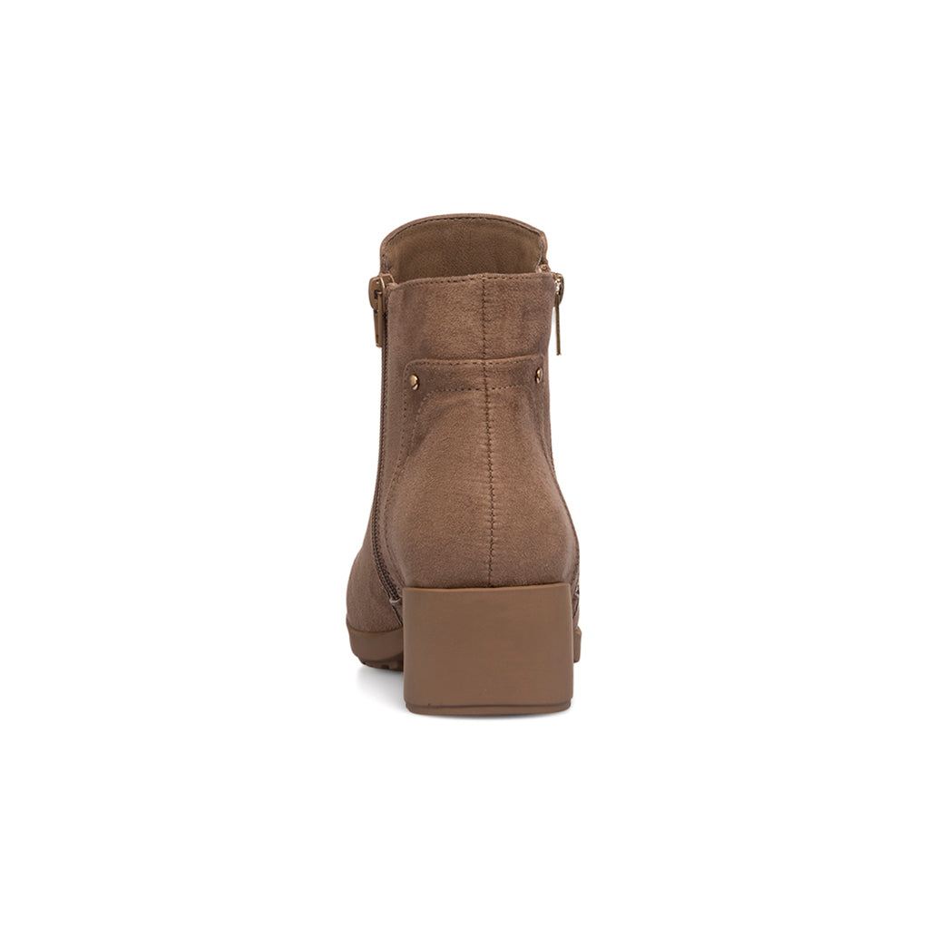 Stivaletti comfort taupe da Donna con tacco 5 cm P Soft