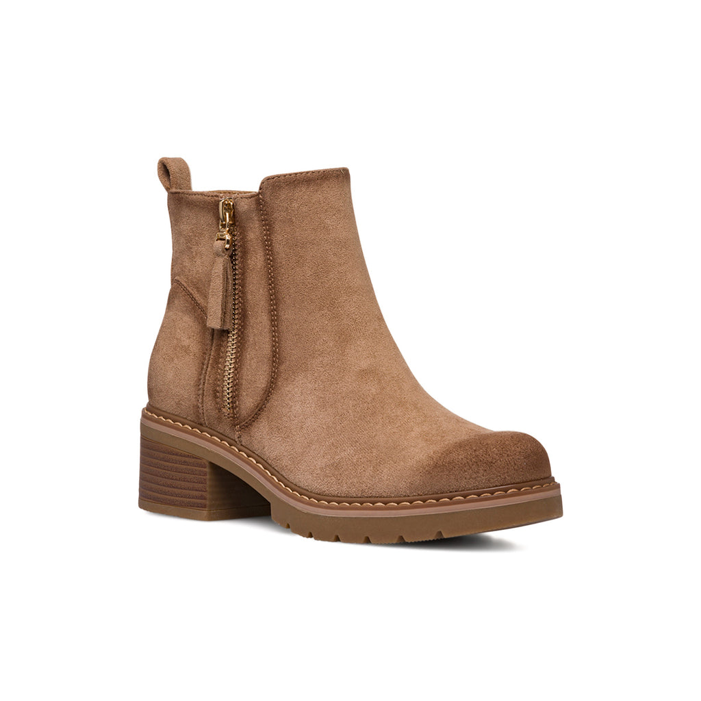 Stivaletti khaki da donna effetto scamosciato Lora Ferres