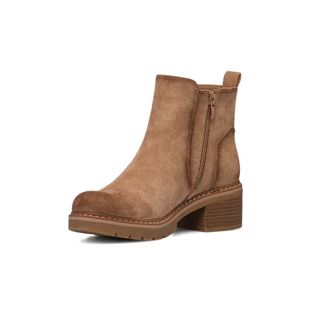 Stivaletti khaki da donna effetto scamosciato Lora Ferres