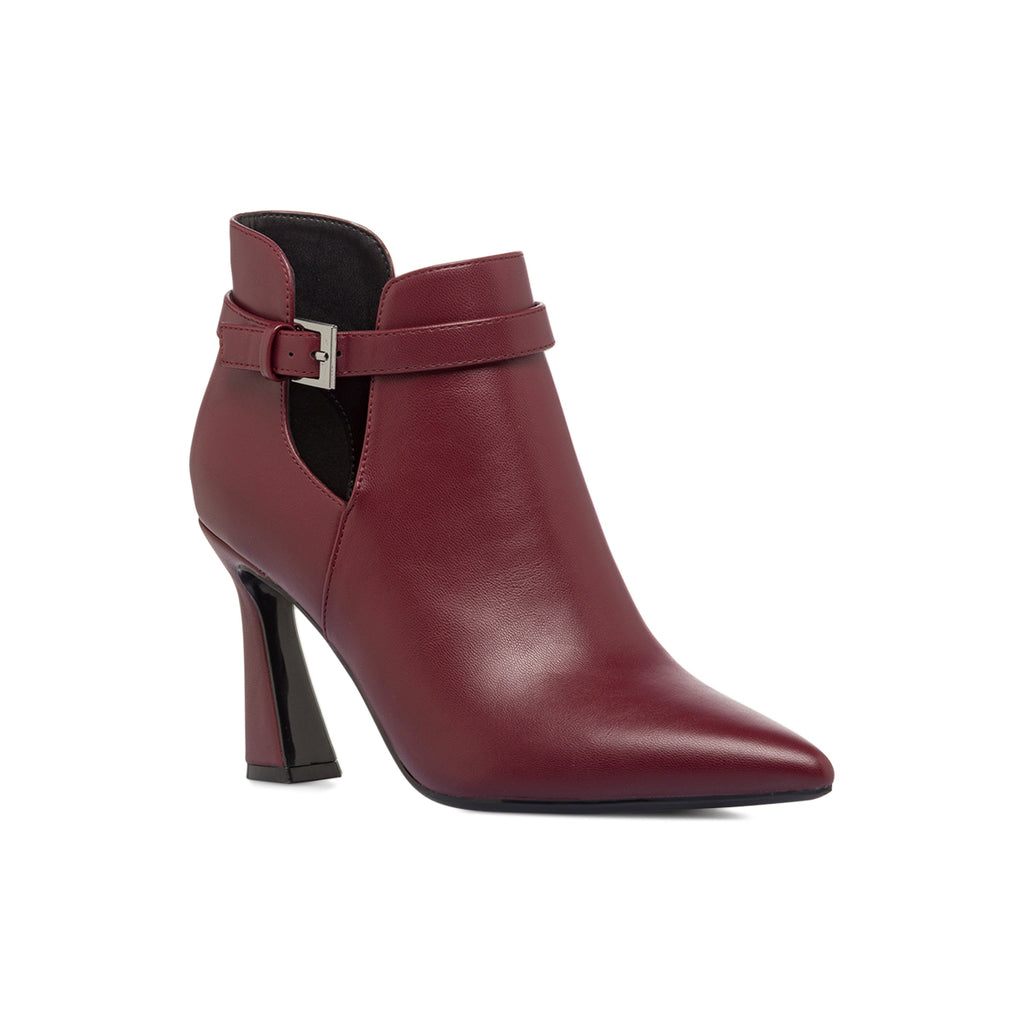 Stivaletti Bordeaux da Donna con tacco 8,5 cm e fibbia Lora Ferres