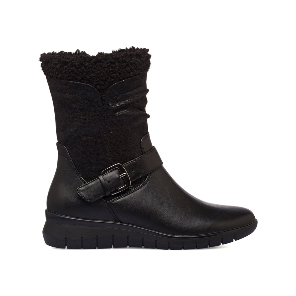 Stivaletti comfort neri da donna con fibbia P Soft