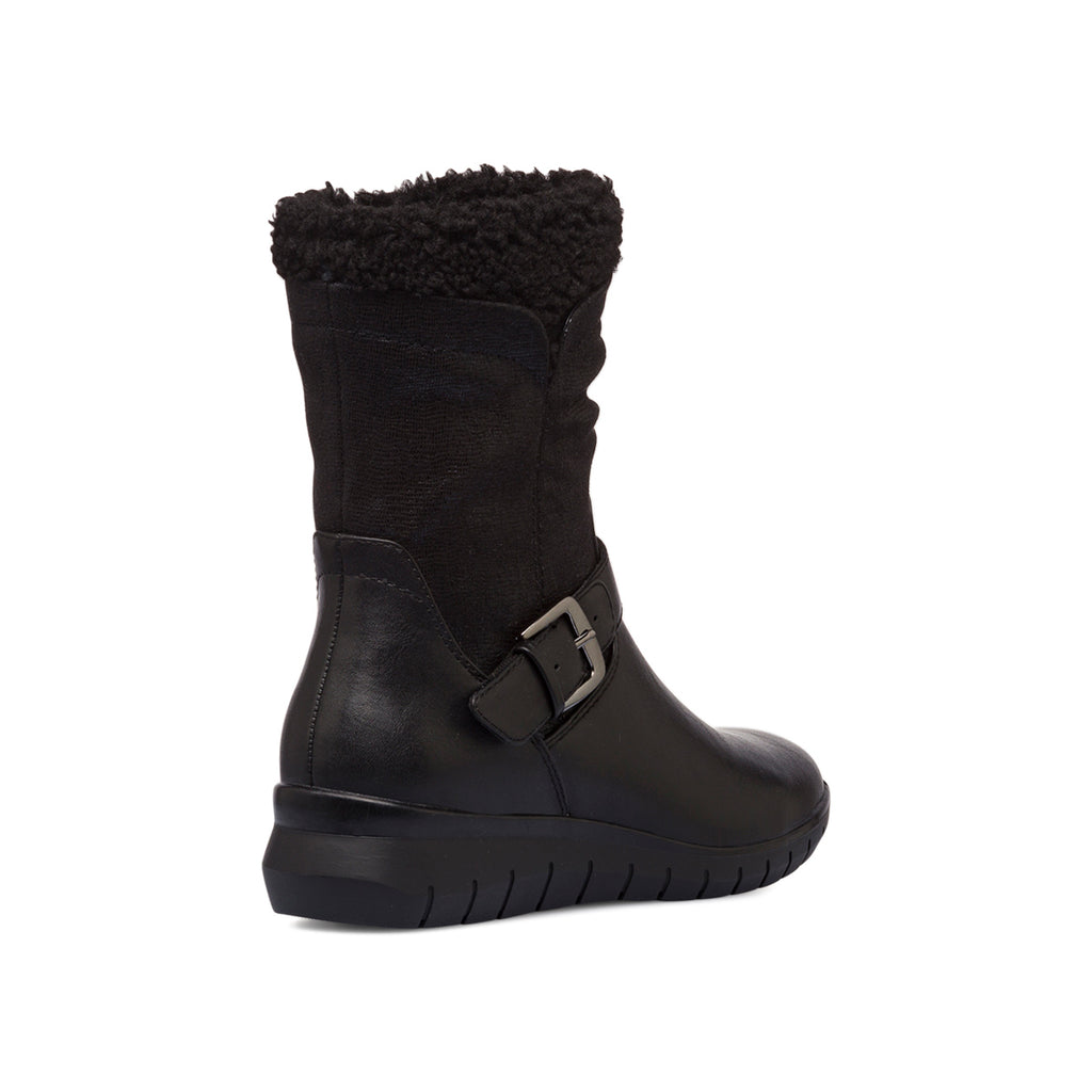 Stivaletti comfort neri da donna con fibbia P Soft