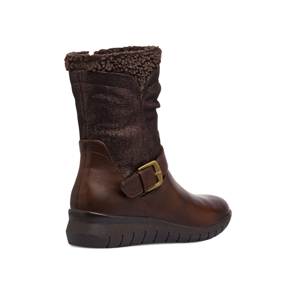 Stivaletti comfort marroni da donna con fibbia P Soft