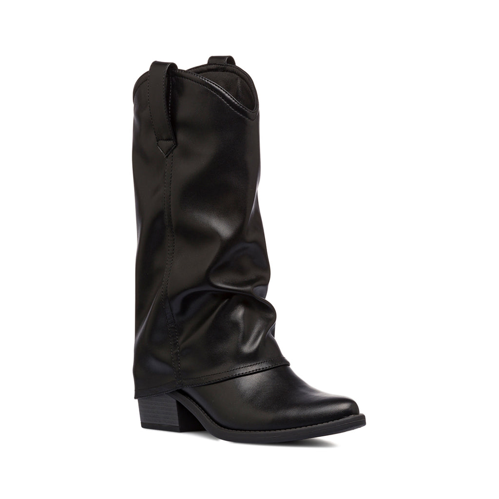 Stivali texani con risvolto neri da Donna con tacco 6 cm Swish Jeans