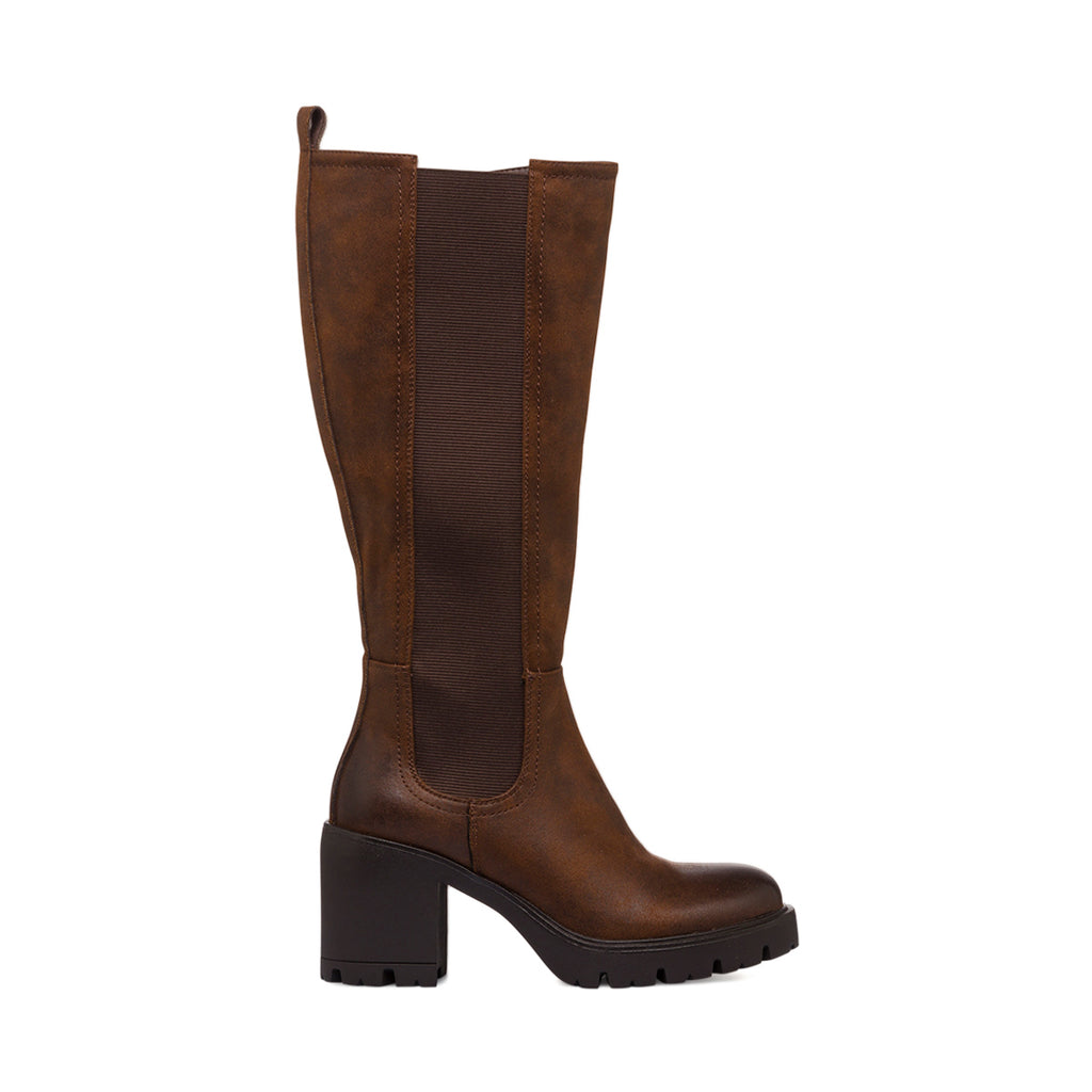 Stivali marroni con tacco 8 cm da Donna Lora Ferres