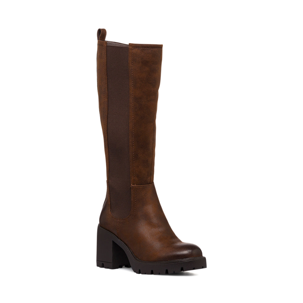 Stivali marroni con tacco 8 cm da Donna Lora Ferres