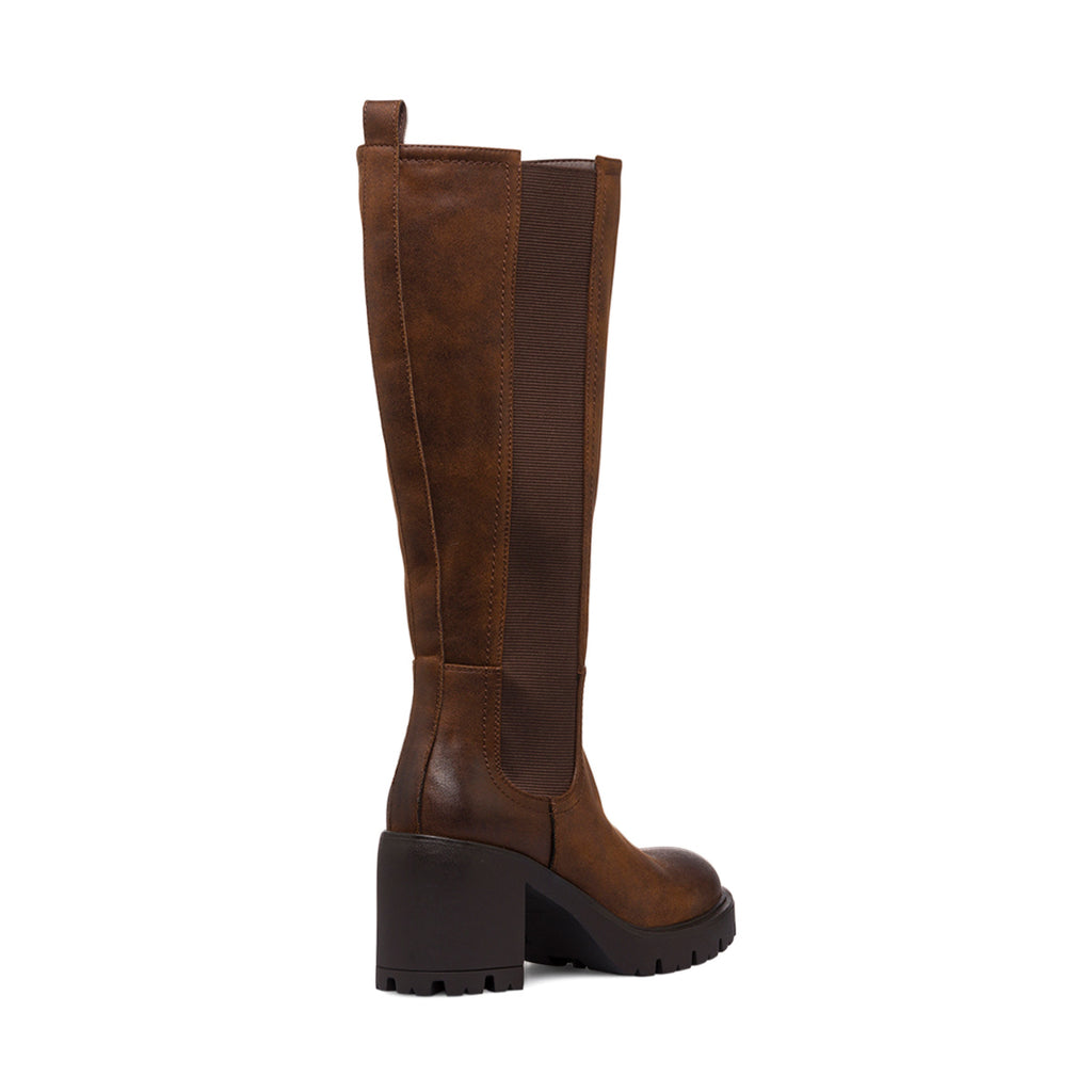 Stivali marroni con tacco 8 cm da Donna Lora Ferres