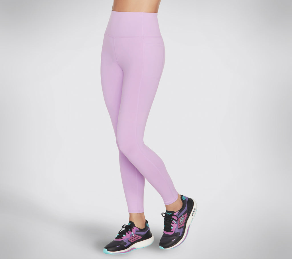 Leggings lilla da donna Skechers GO WALK HW