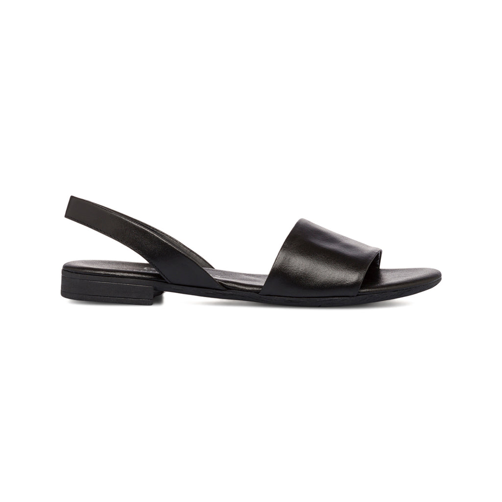 Sandali slingback da donna neri in pelle P Essentials
