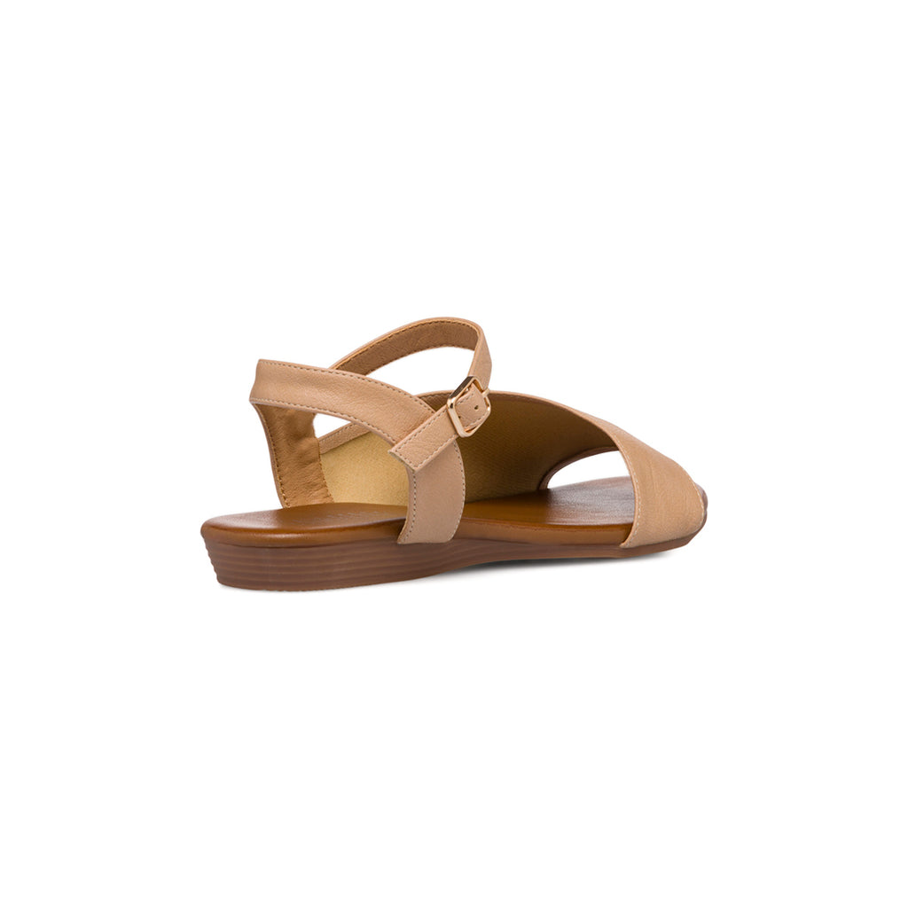 Sandali da donna beige con fibbia Lora Ferres