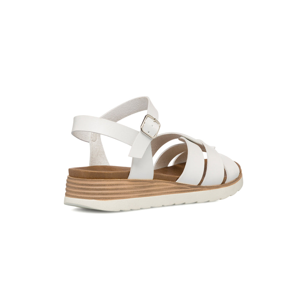 Sandali comfort da donna bianchi con platform P Soft