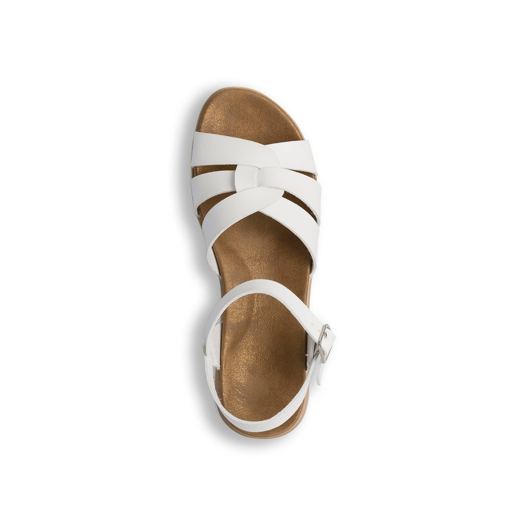 Sandali comfort da donna bianchi con platform P Soft