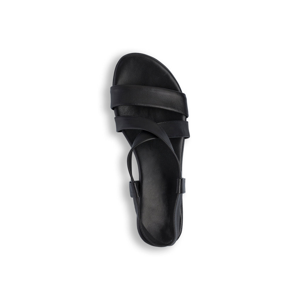 Sandali flat neri da Donna in pelle P Essentials