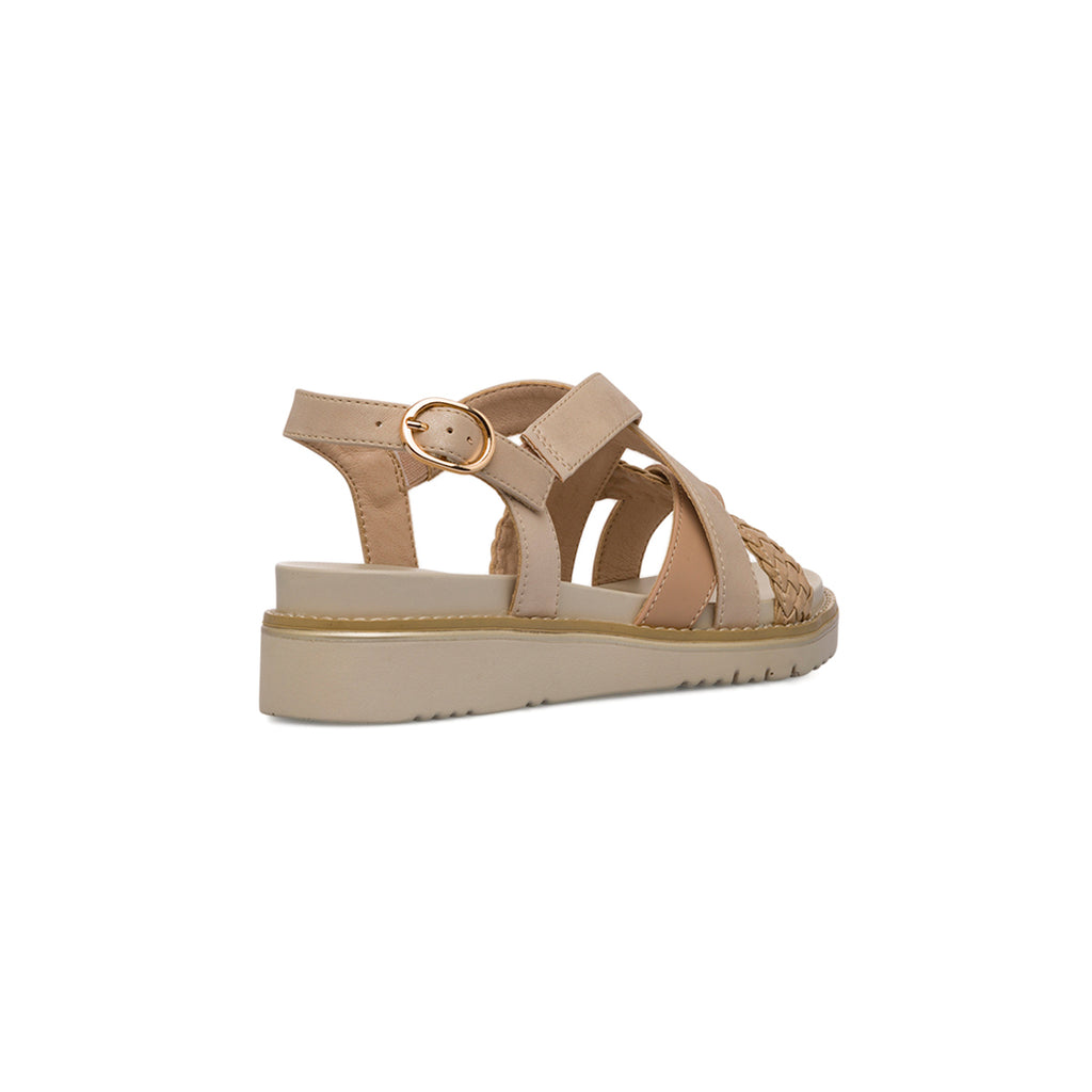 Sandali fcon zeppa nude da Donna con intreccio Lora Ferres