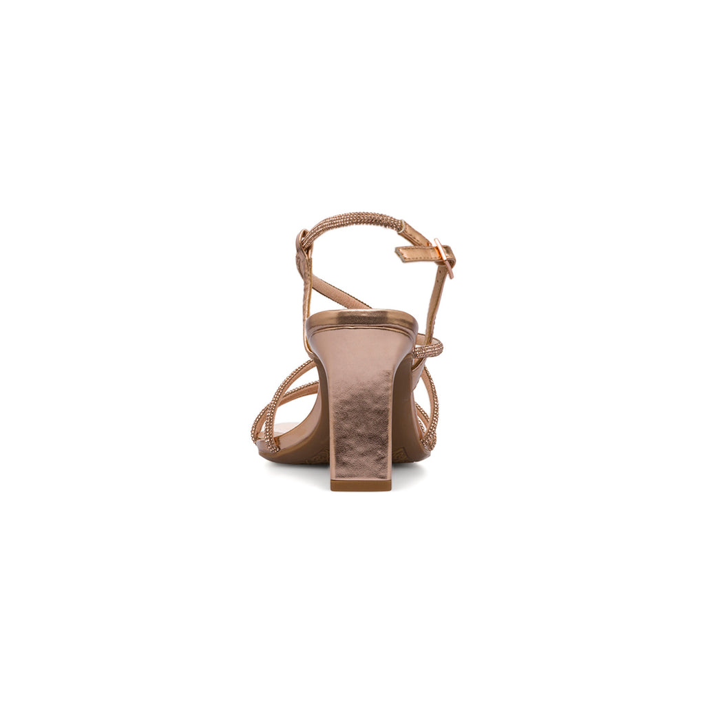 Sandali rosa da Donna con tacco piatto 8 cm e cinturini gioiello Swish Jeans